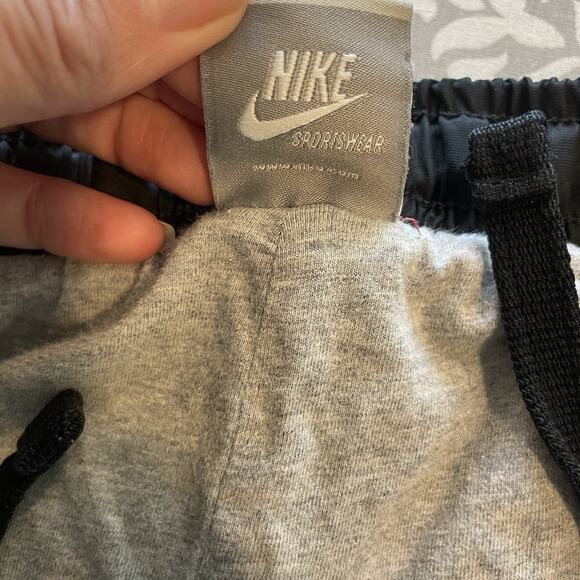 Vintage Nike 90s Track Pants Men’s XL Black Polyester Logo Straight Lined Pocket - Picture 9 of 12